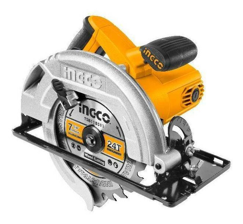 Sierra circular eléctrica Ingco CS18528 185mm 1400W naranja/gris 50Hz/60Hz 220V-240V