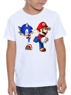 Vs Sonic Nn Polera De Mario Bros 