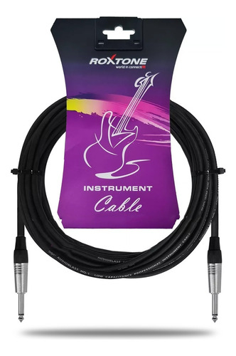 Cable Audio Guitarra Plug Plug Roxtone Ficha Premium 6m