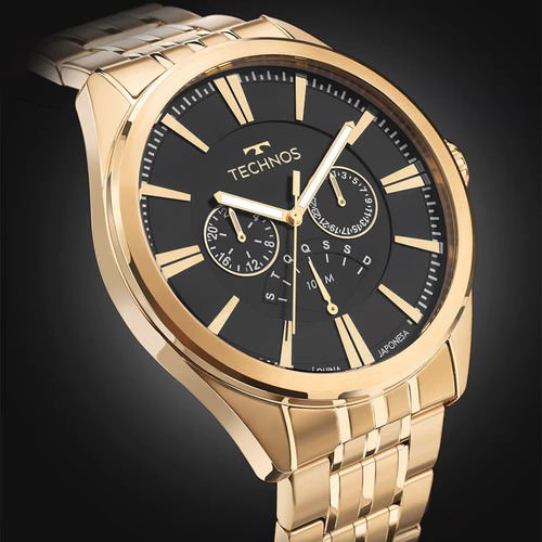 Relógio Technos Grandtech Masculino Dourado 10atm