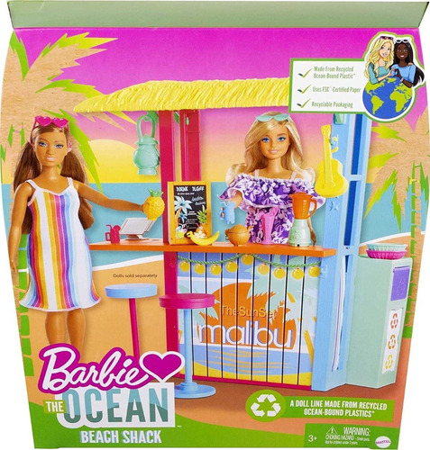 Barbie Malibu Quiosco De Playa - No Incluye  Muñecas