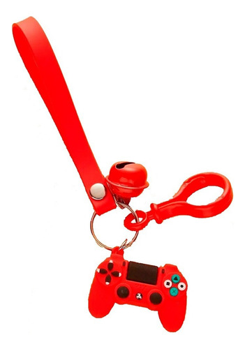 Llavero Control Ps4 Accesorio Pulsera De Silicona Color Rojo