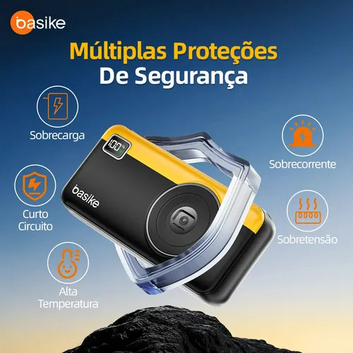 Power Bank 20000mah Carregador Portátil Super Rápido 22.5w 5 Portas Usb De Entrada/saída Usb/tipo C,carregador Portátil Power Bank Rapido Compatível Ios E Android,amarelo