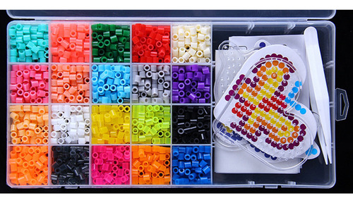 Kit De Cuentas De Fusibles Con Papel De Planchar 20 Colores