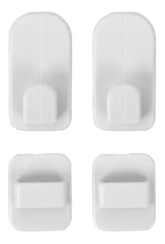 Organizador Ganchos adhesivos para mando a distancia de TV, soporte  adhesivo para colgar en la pared (blanco) Likrtyny Libre de BPA