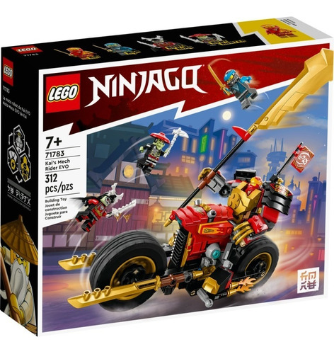 Kit De Construcción Lego Ninjago Moto-meca Evo De Kai 71783 Cantidad de piezas 312