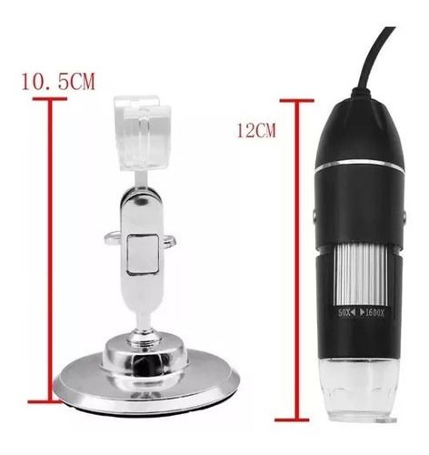 Imagen 2 de 6 de Cámara Microscopio Digital Usb X500 2mp Con Base