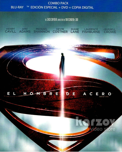 Man Of Steel El Hombre De Acero Superman Blu-ray + Dvd