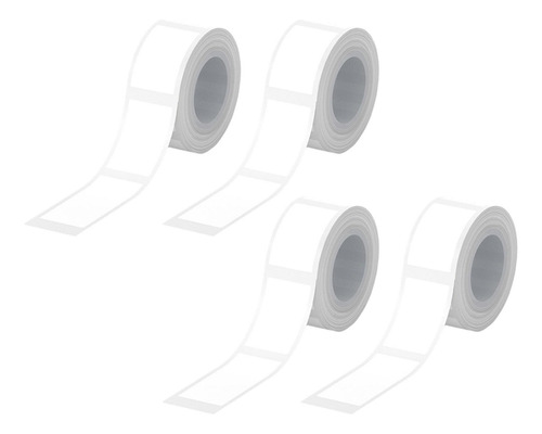 4 Etiquetas Térmicas Blancas Plegadas En De 12 Mm X 40 Mm