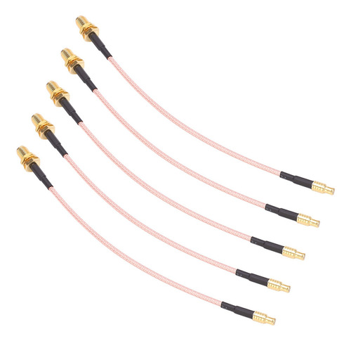 Mcx Cable Macho A Sma Hembra 5 Piezas Rf Coaxial Fe De Baja