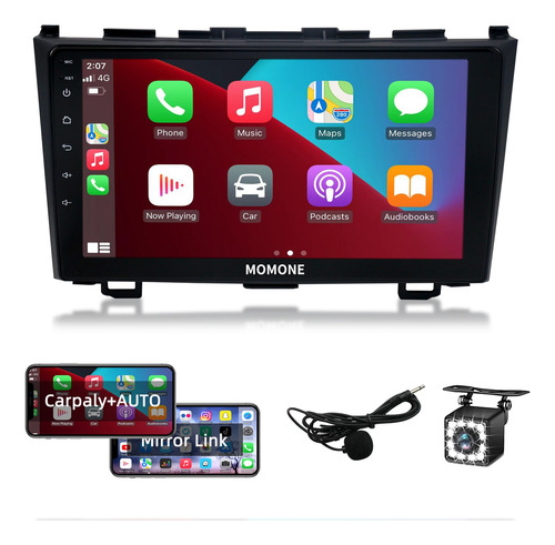 Estéreo 2+32g Carplay Cámara Gps Para Honda Crv 2007-2011