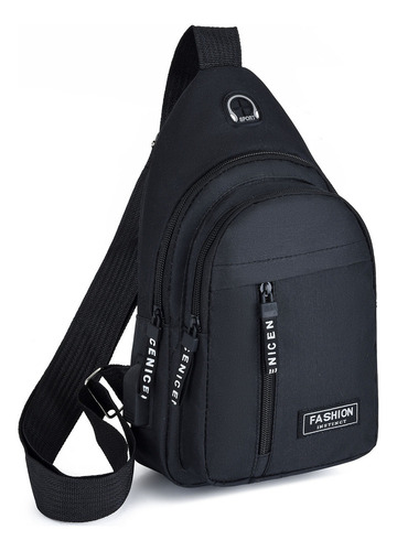 (bk-3) Mochila Bandolera Tipo Bandolera Con Puerto De Carga