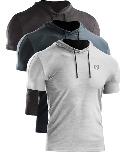 Camisa Deportiva Dry Fit Performance Con Capucha Para Hombre