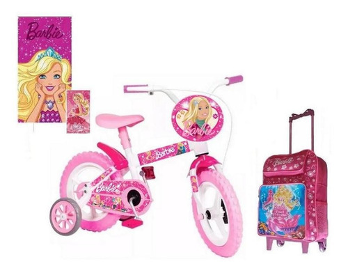 Bicicleta Barbie - 4 Itens