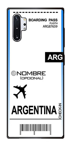 Funda Note 10 / Plus / Lite Boleto Argentina  Personalizada
