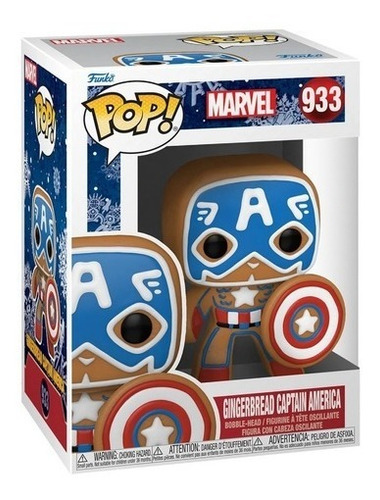 Funko Pop Capitán América Galleta De Jengibre 933 Marvel