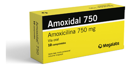 Amoxidal750® X 10 Comprimidos | Lab. Megalabs