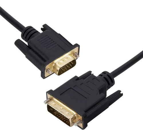 Cable adaptador VGA de 1 cable DVi-d 24+5 macho a 1 cable VGA macho y 1,5 m negro