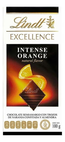 Chocolate Naranja Lindt Excellence 100 Gr 2 Pack Ipg