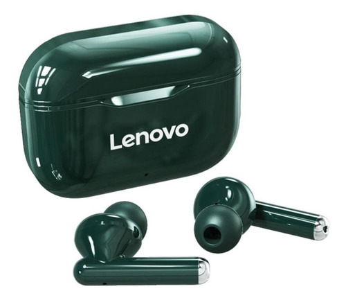 Imagen 3 de 3 de Audífonos in-ear inalámbricos Lenovo LivePods LP1 verde