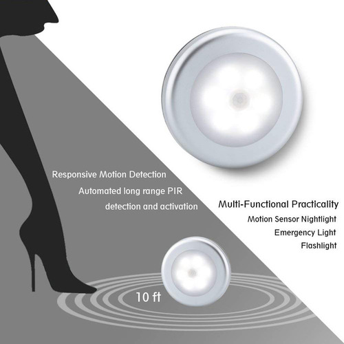 Luces De Techo Con Control De Luz, Sensor De Movimiento, Lám