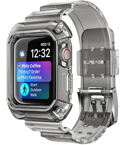 Case Y Correa Supcase Compatible Con Apple Watch 45mm Frost