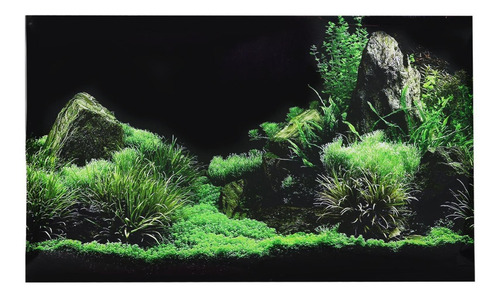 Adesivo De Aquário Fish Tank Fundo Marinho Água Grama