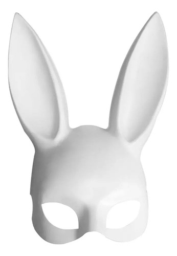Máscara Playboy Blanca. Plastica