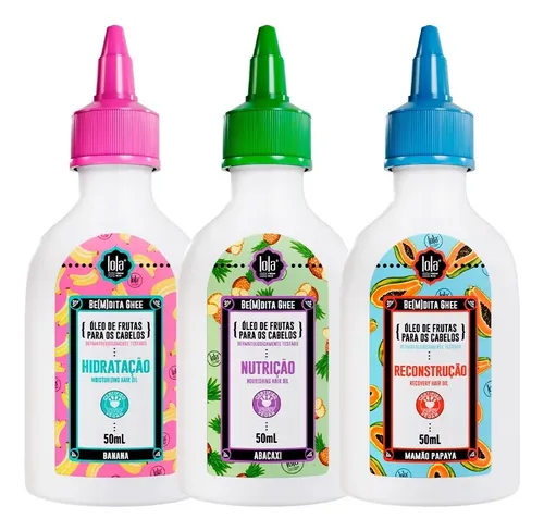 Kit Lola Bemdita Ghee Cronograma Óleos 50ml