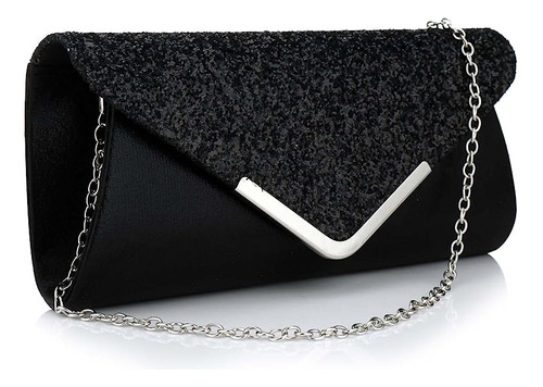 Bolso Fiesta Noche Clutch Dama Cartera Cocktail Dorada