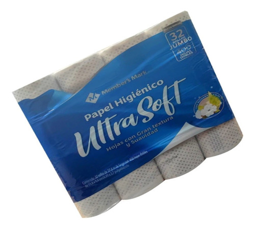 Papel Higiénico Members Mark Ultra Soft 32 Rollos Suave C1