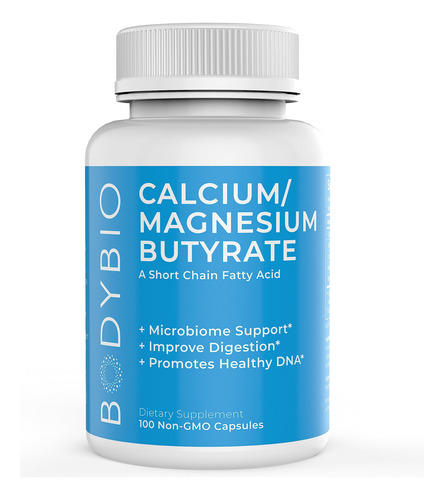 Suplemento Bodybio Gut Health 100 Cápsulas - Butirato Y Calc