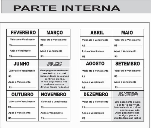 Imagem 3 de 5 de Impressos Personalizados Para Transporte Escolar