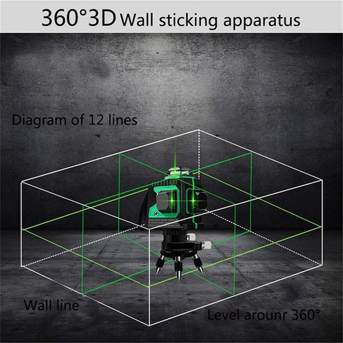 Nivel Laser De Construcción 12 Líneas Autonivelante Tq12