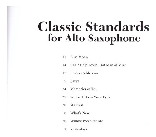 Classic Standards For Alto Saxophone: A Tribute To Johnny Ho