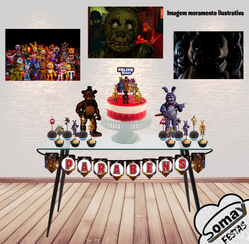 Kit Festa - Five Night At Freddy - A3 E 3 Disp