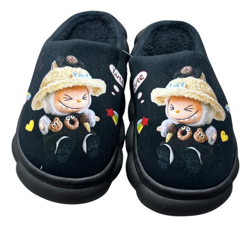 Pantuflas De Labubu Invierno Con Chiporro Tendencia Frío