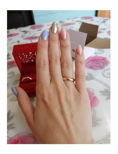 Imagen 8 de 9 de Anillo Compromiso Argolla Clásica Rose Gold Boda Regalo