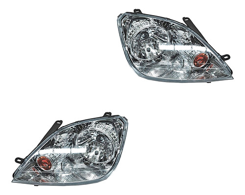 Juego Par Faros Ford Fiesta 2003 2004 2005 2006 2007 Calidad