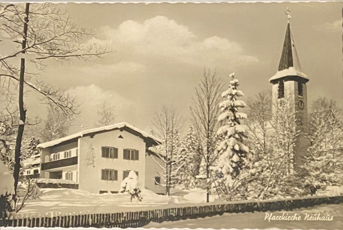 Antigua Postal, Parroquia, Invierno, Foto, Alemania, 3p53