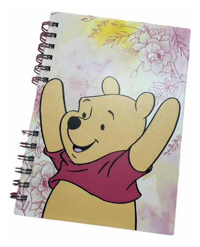 Libreta Winnie De Pooh Personalizada 15x21cm