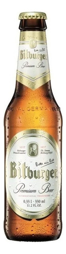 Cerveza Alemana Pilsen Bitburger Premium Pils 355 Ml