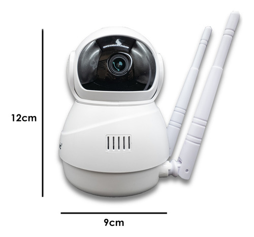 Camera Segurança Robô Panoramica Ip Hd Wifi Orbitronic Cor Branco