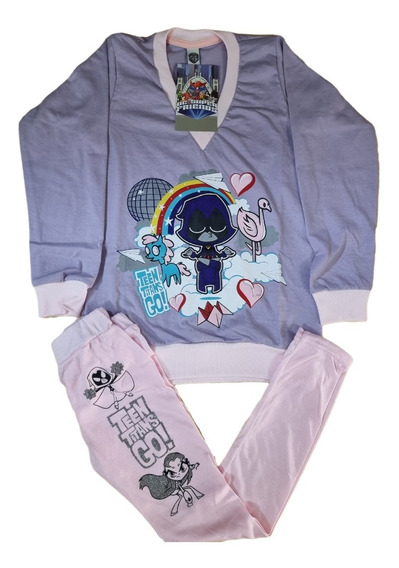 Merchandising Oficial Regalos Originales para Niños Niñas Adolescentes 4-14 Años Pijama Niño de Una Pieza Teen Titans Go Pijamas Enteros de Superheroes 