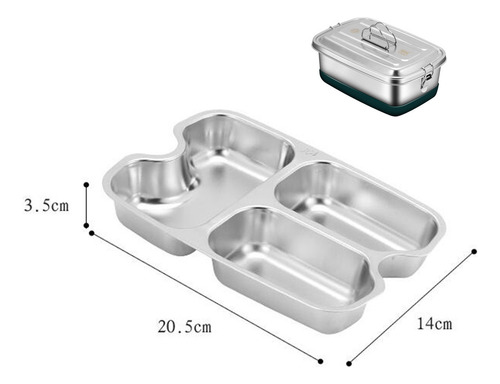 Cf Fiambrera Bento De Acero Inoxidable Contenedor Para