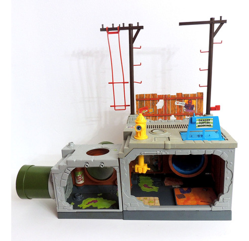 Tortugas Ninja Tmnt Sewer Lair Playset Playmates 198 Madtoyz