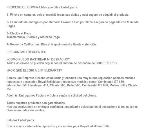 Manilla Embrague C/regulación Super Meteor 650 Royal Enfield