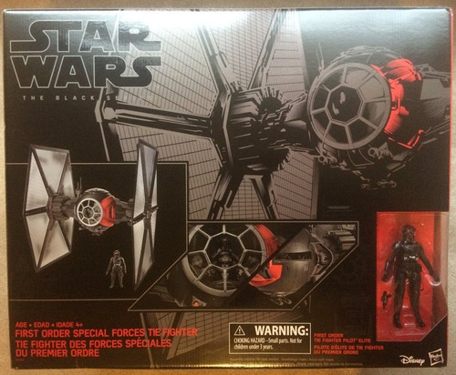 First Order Tie Fighter Star Wars Black Series 6 PuLG Deluxe