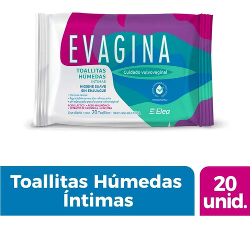 Toallitas Humedas Intimas Evagina20u Pack X3u