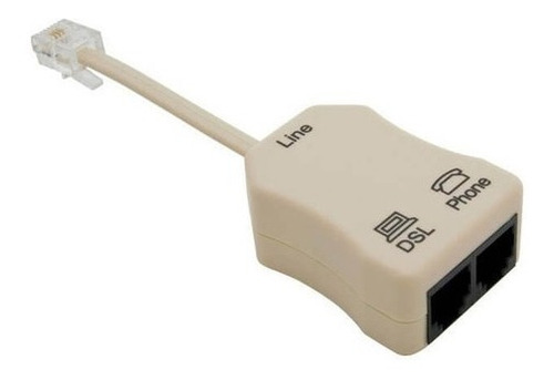 Filtro Adsl Spliter Teléfono/modem Con Cable